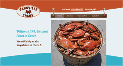 Desktop Screenshot of parkvillecrabs.com